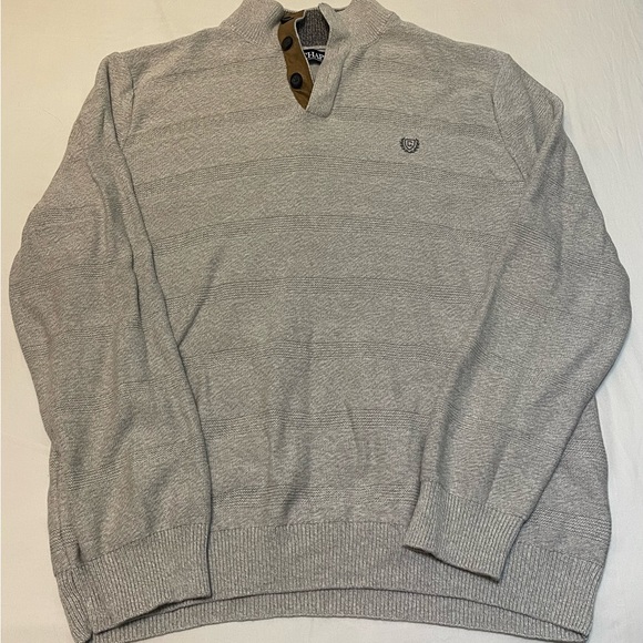 Men's Chaps Classic-Fit Button-Mock Sweater - Size XL - Picture 2 of 5